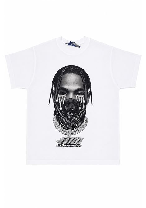 T-shirt con strass ARTSUPERMONEY KIDS | SMJTS04962WH